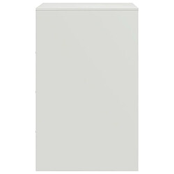 Decoshop26 Lot de 2 chevets porte - Blanc pas cher