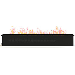 Acheter ICONIK INTERIOR Cheminée Électrique Décorative avec Flamme de Vapeur d'Eau - 100CM Noir