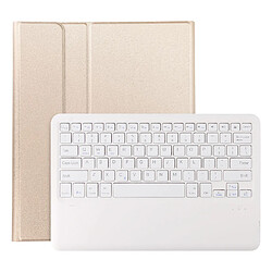 Avizar Clavier QWERTY Bluetooth pour iPad Pro 12.9 et Air 13 avec Étui Clapet Dorée