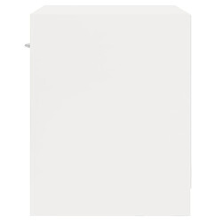 Decoshop26 lot de 2 tables de chevet - Blanc pas cher