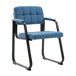 Decoshop26 fauteuil de bureau visiteur - Bleu