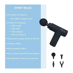 Acheter Little balance Pistolet de massage Sport Relax - Noir