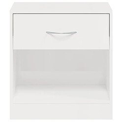 Acheter Decoshop26 lot de 2 tables de chevet - Blanc