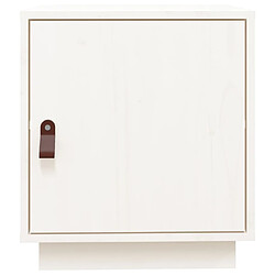Decoshop26 lot de 2 chevets avec porte - Blanc