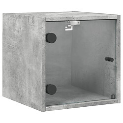 Decoshop26 Table de chevet murale - Gris