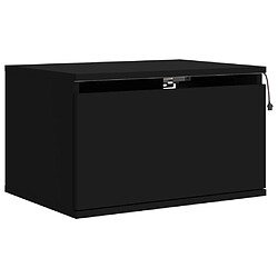 Avis Decoshop26 Lot de 2 chevets muraux - Noir