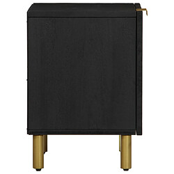 Acheter Decoshop26 Table de chevet manguier - Noir