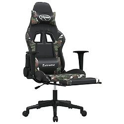 Decoshop26 siège gamer - Noir camouflage pas cher