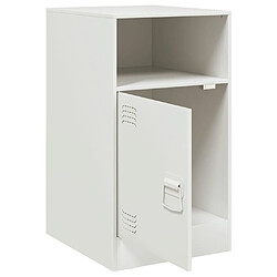 Avis Decoshop26 Lot de 2 chevets porte - Blanc