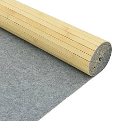 Decoshop26 Paravent séparateur de pièce cloison 165 x 800 cm bambou beige DEC031160 pas cher