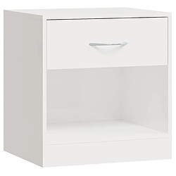 Decoshop26 lot de 2 tables de chevet - Blanc
