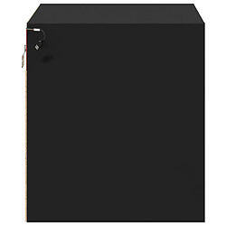 Decoshop26 lot de 2 chevets muraux - Noir pas cher