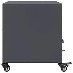 Acheter Decoshop26 Lot de 2 chevets à tiroir - Anthracite