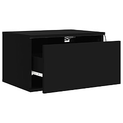 Acheter Decoshop26 Lot de 2 chevets muraux - Noir