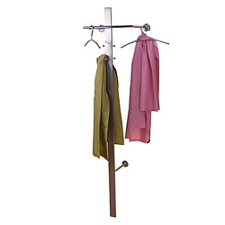 Decoshop26 Porte-manteau mural métal - Aluminium