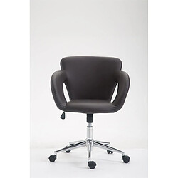 Decoshop26 Fauteuil de bureau - Marron