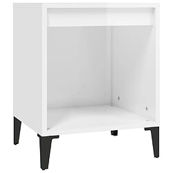 Decoshop26 Table de chevet niche - Blanc