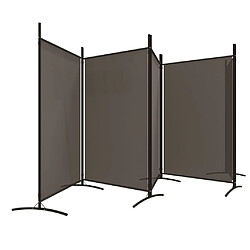 Avis Decoshop26 Séparateur de pièce cloison 5 panneaux 433 x 180 cm en tissu anthracite et fer DEC030933