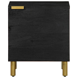 Avis Decoshop26 Table de chevet manguier - Noir