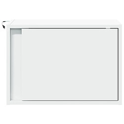 Avis Decoshop26 Table de chevet murale - Blanc