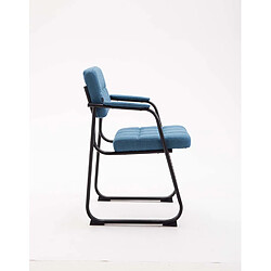 Decoshop26 fauteuil de bureau visiteur - Bleu