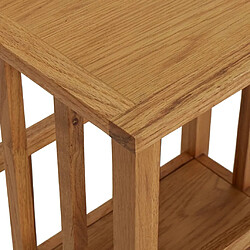 Decoshop26 Porte-revues table d'appoint - Marron pas cher