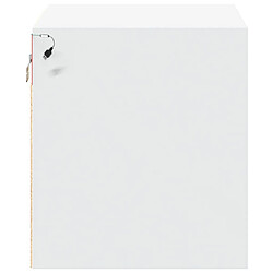 Decoshop26 Table de chevet murale - Blanc pas cher