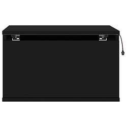 Decoshop26 Lot de 2 chevets muraux - Noir pas cher
