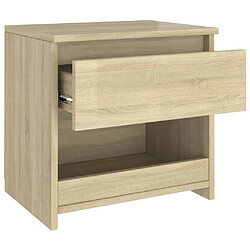 Acheter Decoshop26 Table de chevet avec tiroir - Chêne