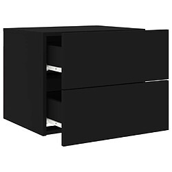 Acheter Decoshop26 Lot de 2 tables de chevet murales - Noir