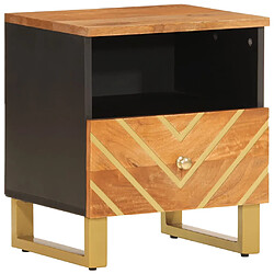 Decoshop26 Table de chevet bois manguier - Marron