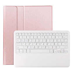 Avizar Clavier QWERTY Bluetooth pour iPad Pro 12.9 et Air 13 avec Étui Clapet Rose champagne