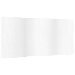 Decoshop26 Paravent séparateur de pièce cloison 165 x 400 cm bambou blanc DEC031140