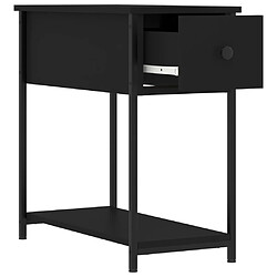 Avis Decoshop26 Table de chevet 1 tiroir - Noir