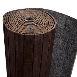 Avis Decoshop26 Paravent séparateur de pièce cloison bambou 250 x 165 cm marron foncé DEC031138