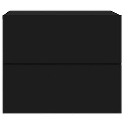 Decoshop26 Lot de 2 tables de chevet murales - Noir pas cher