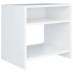 Decoshop26 Table de chevet niche - Blanc