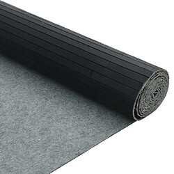 Decoshop26 Paravent séparateur de pièce cloison 165 x 250 cm bambou noir DEC031161 pas cher