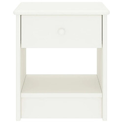 Decoshop26 Table de chevet tiroir - Blanc