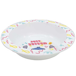 Disney Bol 16 cm Micro-ondable pour Enfant au Décor Just Stitch Blanc