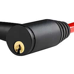 Avis Dunlop Câble Antivol pour Vélo Serrure à Clé Sécurité Optimal Rouge