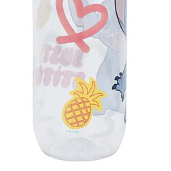 Disney Gourde 650 ml Stitch pour Enfant avec Bouchon à Vis Palms Transparent