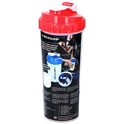Dunlop Bouteille de Sport 550 ml Shaker avec Fermeture Rouge pas cher