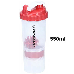 Acheter Dunlop Bouteille de Sport 550 ml Shaker avec Fermeture Rouge