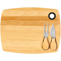 Cheffinger Planche à Fromage 3 pièces Marron clair pas cher