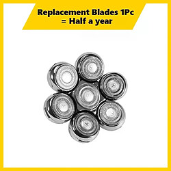 General Têtes de rasage de rechange 7D pour rasoir électrique