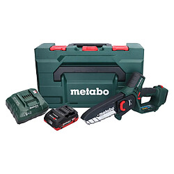 Metabo MS 18 LTX 15 Trononneuse sans fil 18 V 15 cm 5 m/s + 1x accu 4,0 Ah + chargeur + metaBOX