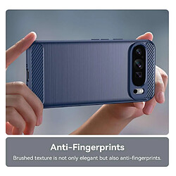 Acheter Htdmobiles Coque pour Google Pixel 10 Pro XL - housse etui silicone gel carbone + verre trempe - BLEU FONCE