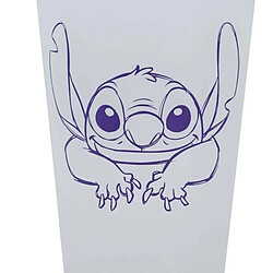 Disney Set 2 Verres 490ml Stitch au Décor Givré dans un Coffret Transparent