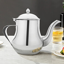 Cocktail Signature Signature Théière en Acier Inox Capacité 1,4L avec Bec Verseur et Couvercle Argent